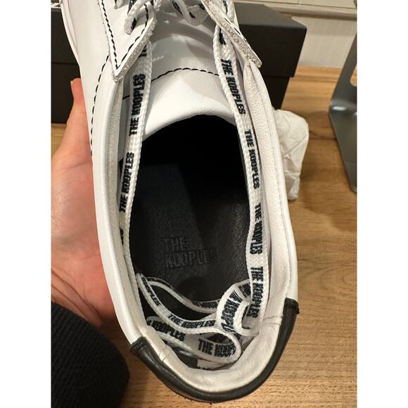 The Kooples Women's Sneakers White Smooth Leather Size 9 US 40 FR NIB Low Tops - Picture 12 of 15